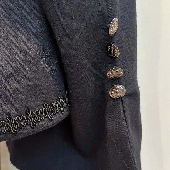 LB Collection by Lane Bryant Formal Embroidered Navy Blazer Jacket Plus Size 28 - Picture 10 of 13